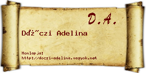 Dóczi Adelina névjegykártya